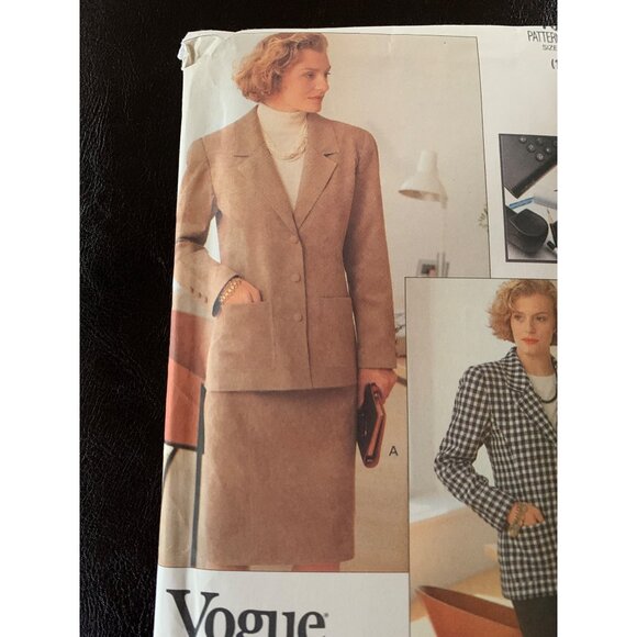 Vogue Misses Jacket Skirt Sewing Pattern 7021 Size 12 14 16 - Uncut - Picture 3 of 9